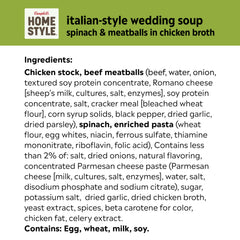 Romano cheese topping on Campbell's Homestyle Italian Wedding Soup