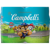 Campbell's Paw Patrol Kids Soup front view with four-pack display for quick meals