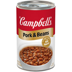 Campbell's Pork and Beans can front view for quick meal ideas