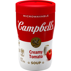 Campbell's Sipping Creamy Tomato Cup ready for on-the-go comfort and quick warmth