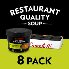 Campbell's Slow Kettle Bisque texture close-up showing creamy richness.