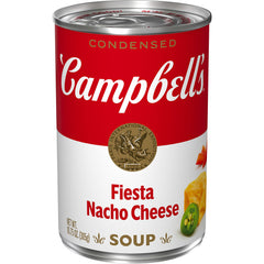 Campbell's Spicy Nacho Cheese Soup can front, ready for quick weeknight meals.
