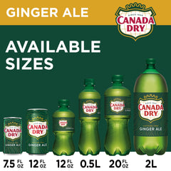 Canada Dry Ginger Ale pour into glass with ice for crisp taste.