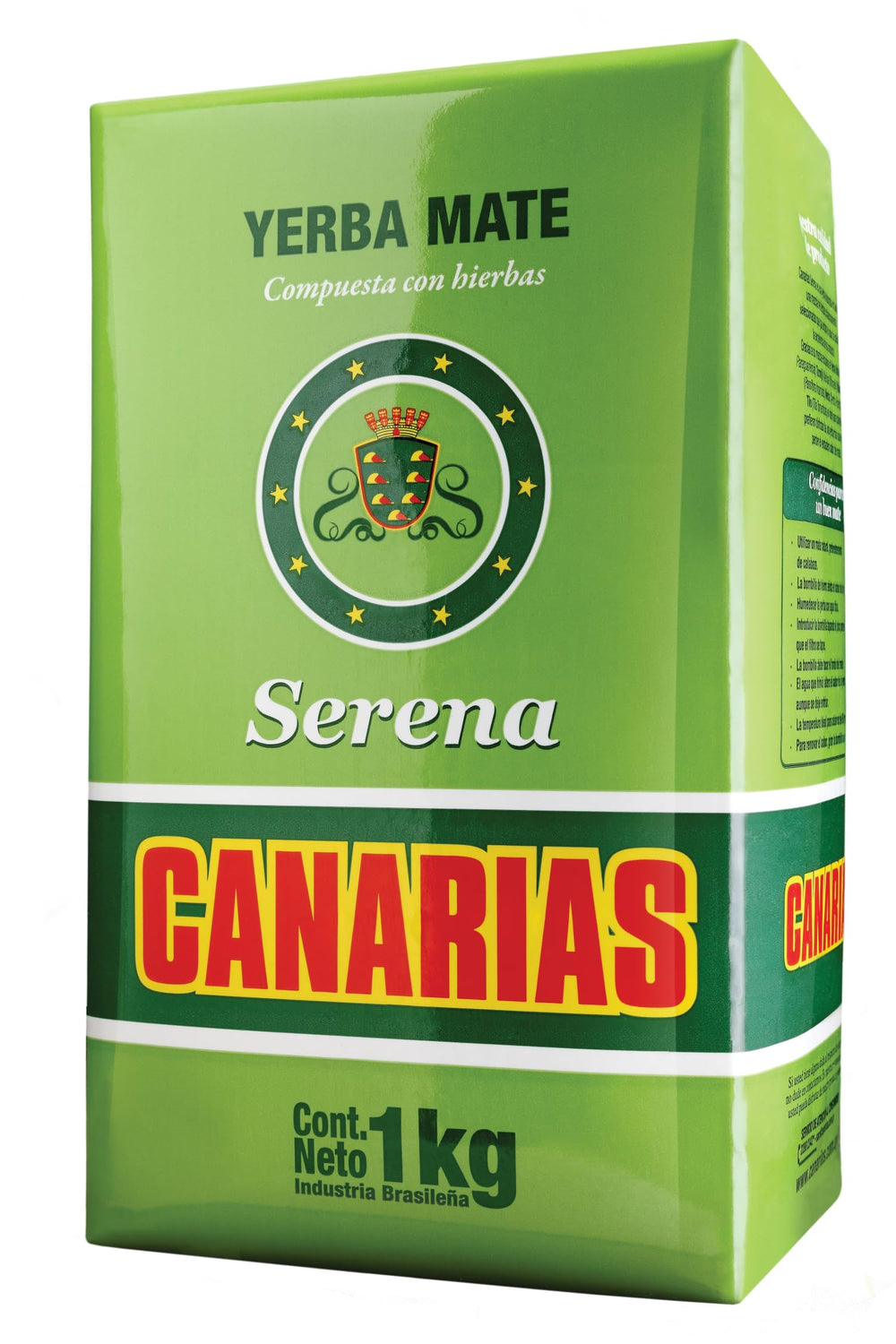 Canarias Serena yerba mate package showcasing premium blend for daily ritual.