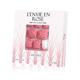 Canasuc Window Gift Box with rose sugar pieces, ideal for gifting and dessert garnish.