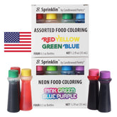 Candlewood Pantry B. Sprinklin red dye bottle for vibrant icing and slime crafts.