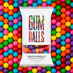 Candy Envy assorted gumballs in bulk bag show vibrant colors for party favors.