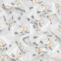 Candy Envy Mr. and Mrs. Buttermints individually wrapped for gifting.