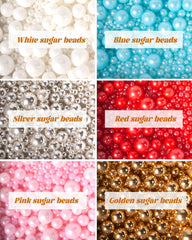 CandyHaven Easter Sprinkles pearls 7mm-8mm decor showcases statement pearls for birthday cakes.
