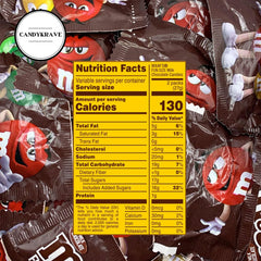 CandyKrave M&M's Milk Chocolate Candy individually wrapped for freshness on the go