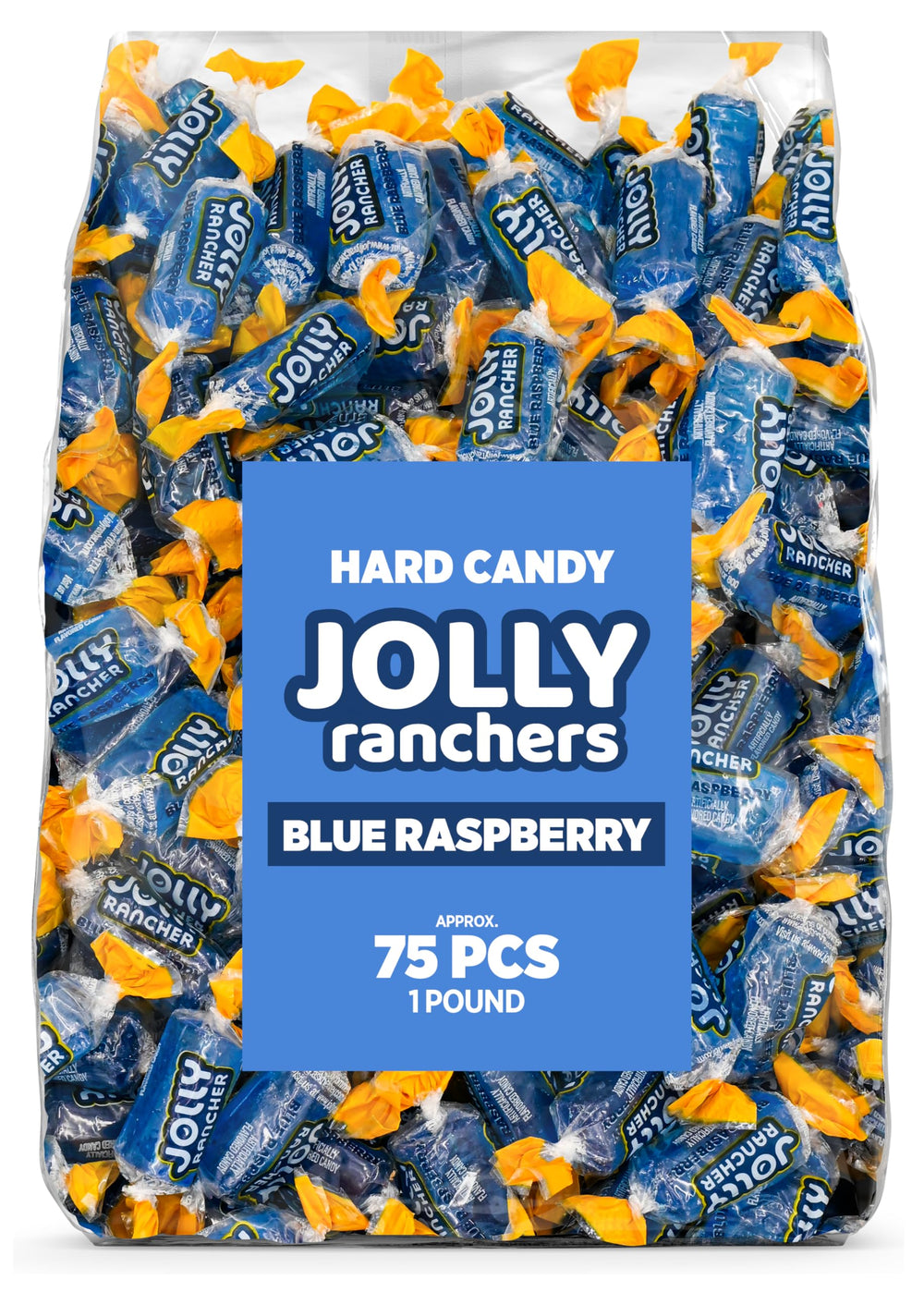 Candylish Blue Raspberry hard candy bulk bag ideal for party bowls and gifts.