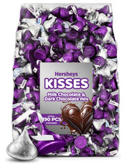 Candylish Chocolate Mix in silver and purple foils, ideal for elegant dessert tables.