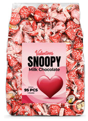 Candylish Snoopy Valentine milk chocolate bulk bag for easy sharing and gifting.