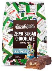 Candylish Zero Sugar Chocolate Candy Mix offers assorted chocolates for sharing and indulgence.