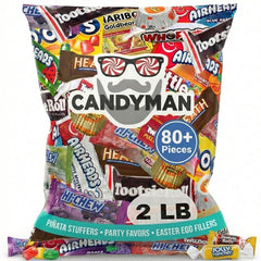 Candyman bulk candy variety pack – 80+ pieces for celebrations and sharing.