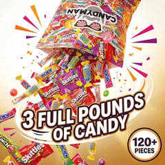 Candyman Colorful Candy Buffet—vibrant assortment ideal for display tables.