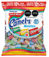 Canel's Miniatura chewing gum packaging closeup for a quick flavor pick-me-up