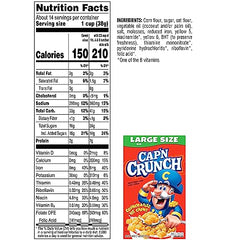 Cap'n Crunch crunchy flakes close-up for a satisfying breakfast.