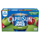 Capri Sun Apple Juice pouch showing real fruit taste for lunch