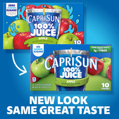Capri Sun Apple Juice pour illustrates on-the-go hydration