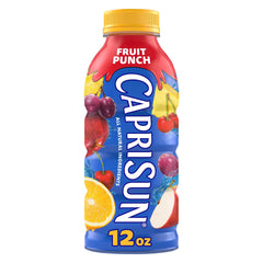 Capri Sun Fruit Punch bottle front view for on-the-go refreshment.