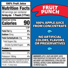 Capri Sun fruit punch pouch in a child's hand for on-the-go hydration
