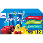 Capri Sun Fruit Punch pouch on a lunch tray, easy, kid-friendly hydration