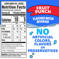 Capri Sun Roarin' Waters Fruit Punch pouch in hand for on-the-go hydration.