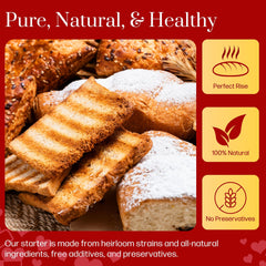 Captain Sourpants dried starter packet preserves heirloom flavor for easy prep