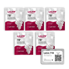 CAPYBARA Lalvin 71B 5g sachets for at-home fermentation.