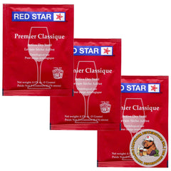CAPYBARA Red Star Premier Classique wine yeast sachets ready for quick fermentation