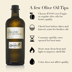 Carapelli olive oil being poured into a pan for sautéing