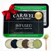 Caravel Gourmet smoked bacon chipotle salt adds smoky heat to grilled dishes.