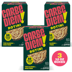 CARBE DIEM Rotini ingredients: durum wheat and vital gluten.