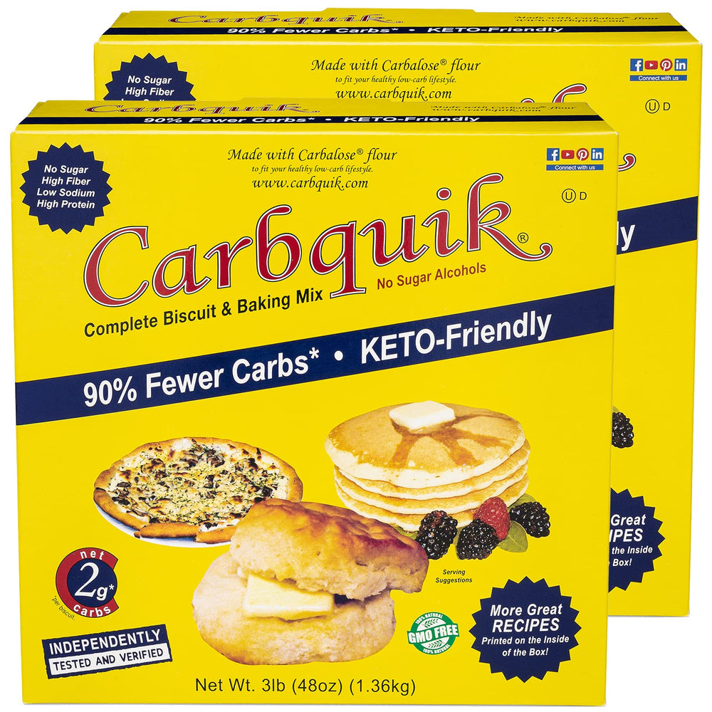 Carbquik biscuit mix bag for quick keto baking and fluffy biscuits.