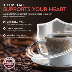 Cardiology Coffee fresh-grind setup image for flavorful French press.