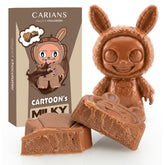 Carian's Bistro Cartoon Nutella-filled Milky Bar showcases rich chocolate and Nutella center, ideal for gifting.