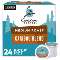 Caribou Blend beans deliver balanced aroma for daily brewing.