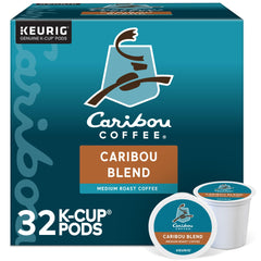 Caribou Blend K-Cup pods from Caribou Coffee, convenient for quick mornings.
