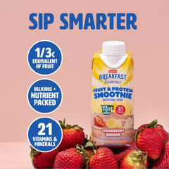 Reclosable carton pack of Carnation Breakfast Essentials for convenient storage.