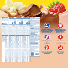 Carnation Breakfast Essentials strawberry sensation packets for flavorful nutrition.