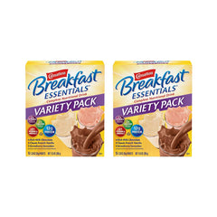 Carnation Breakfast Essentials variety-pack box offers quick, balanced mornings.