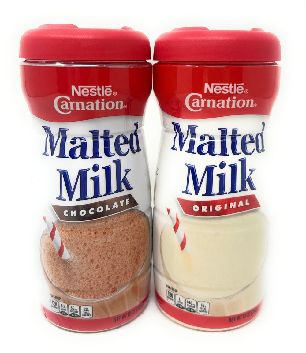 Carnation chocolate malted milk bottle for shakes and desserts