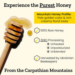Carpathian Healer honey crystal texture captures natural sweetness for baking and topping