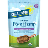 Carrington Farms flax hemp blend bottle shows a versatile, fiber-rich pantry staple
