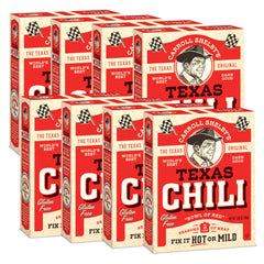 Carroll Shelby's Chili Kit eight-pack box displayed for family meals and gatherings.