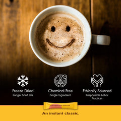 Cartograph freeze-dried coffee powder preserves aroma for on-the-go brewing