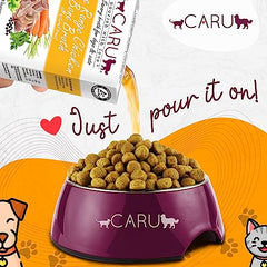 Close-up of Caru broth ingredients showing human-grade quality.