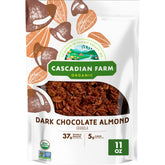 Cascadian Farm Organic Granola in a bowl with dark chocolate almond for a wholesome breakfast