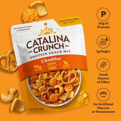 Catalina Crunch chickpea pretzels close-up adds wholesome texture
